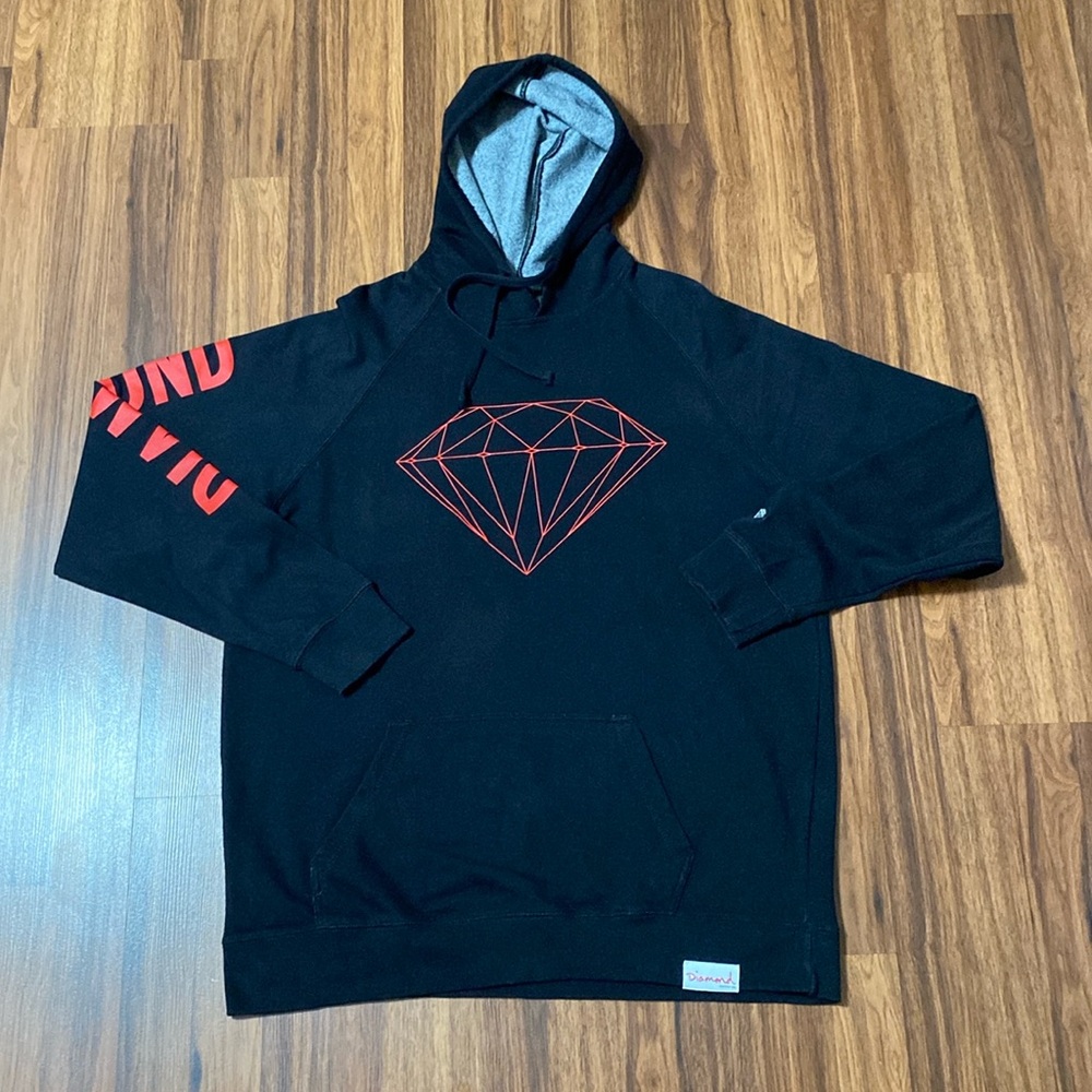 Diamond Supply Co Fashion Pullover Hoodie Athletic Workout Hooded Sweatshirt